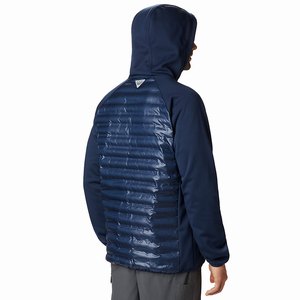 Columbia PFG Terminal™ Hybrid Insulated Hoodie Herr Marinblå (FRWYV6975)